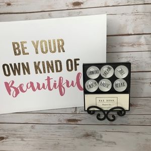 Rae Dunn UNWIND DREAM Dome Magnet Set
